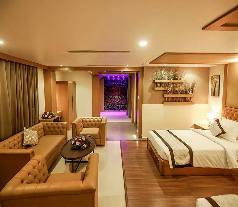 Luxury suite with lounge at Nesma Palace